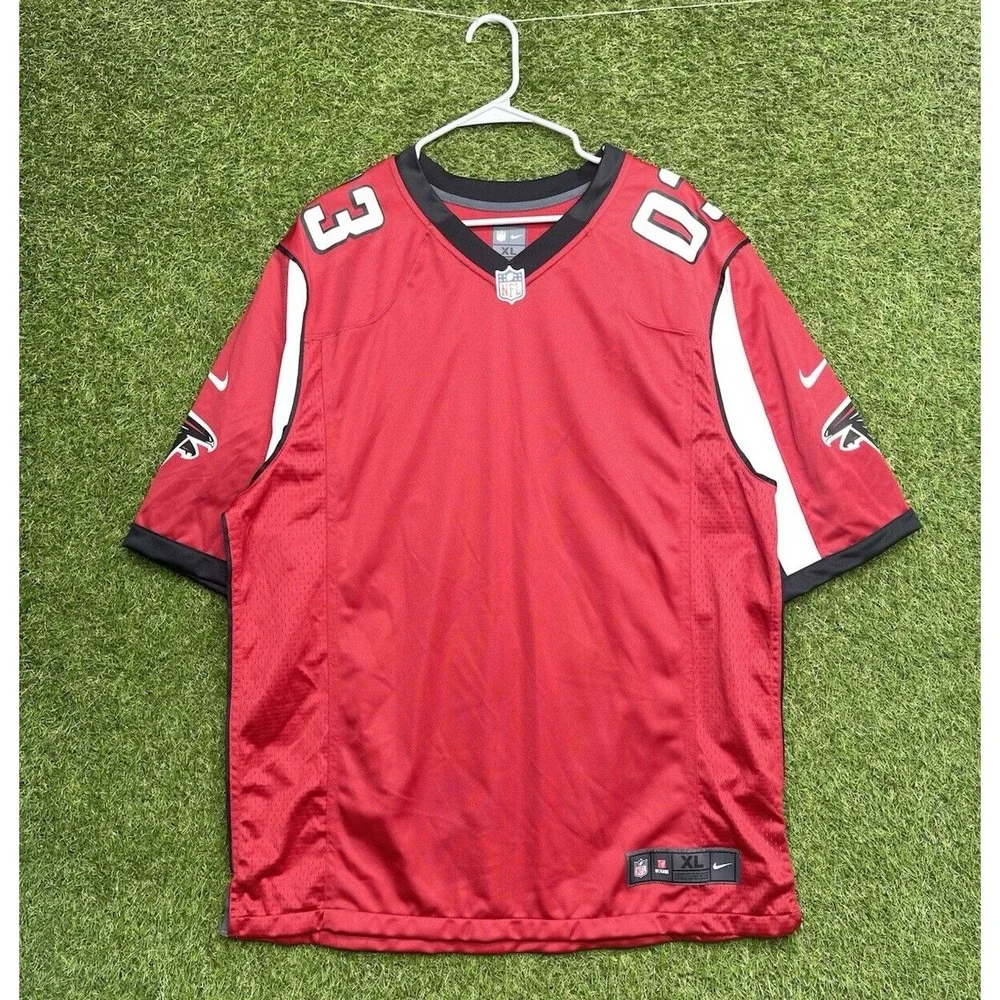 Atlanta Falcons Michael Dwayne Boddie Nike Jersey Mens XL Red Blank #30 NFL Y2K